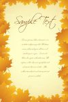 Autumn Leaves Card with Sample Text